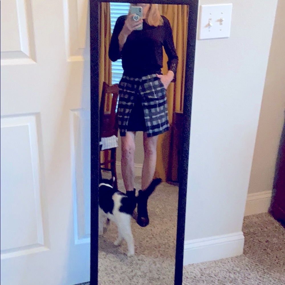 Karen Millen Modern Plaid Mini Skirt